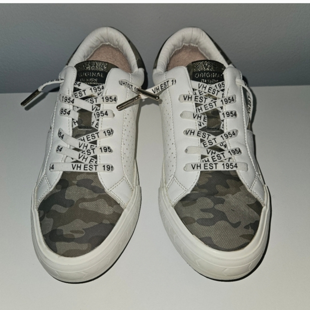 Vintage Havana Kiki White Camo Sneakers - Size 8 - Picture 3 of 12